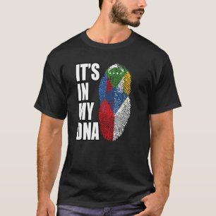 Comoran And Czech Mix DNA Flag Heritage T-Shirt
