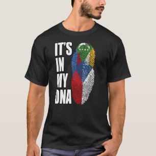 Comoran And Czech Mix DNA Flag Heritage T-Shirt