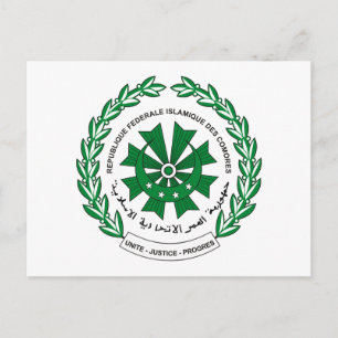 Comoros Coat of Arms Postcard
