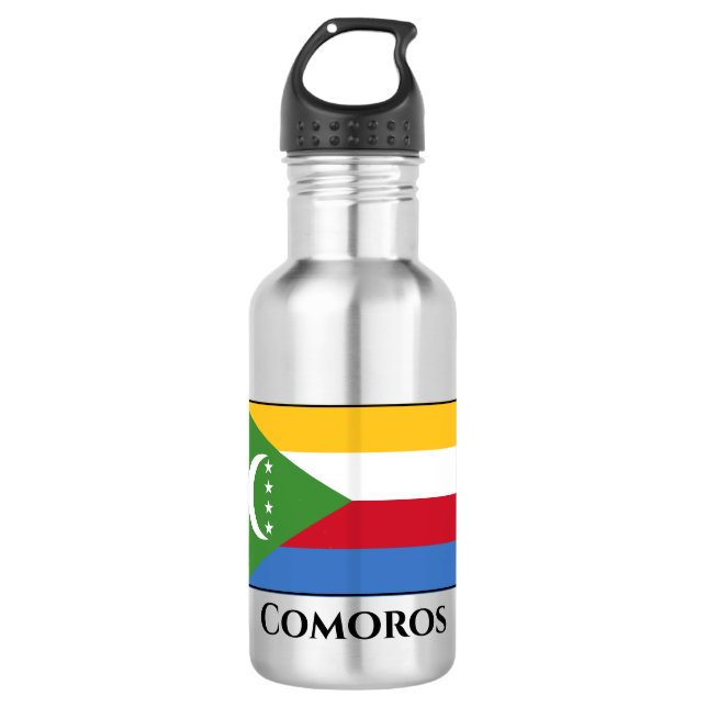 Comoros Flag 532 Ml Water Bottle (Front)
