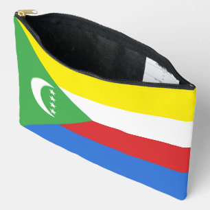 Comoros flag accessory pouch