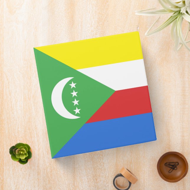 Comoros flag binder (In Situ)