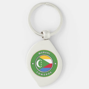 Comoros Flag Keychain