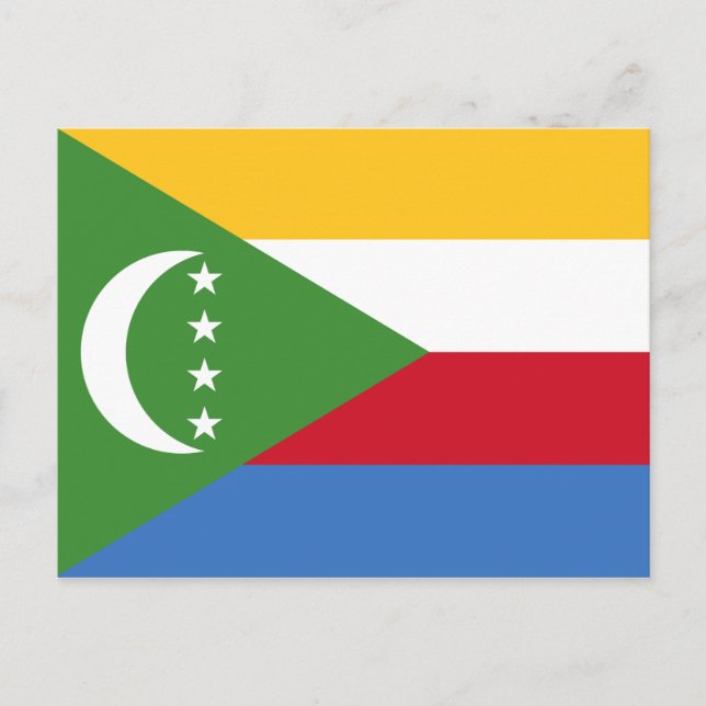 Comoros Flag Postcard (Front)