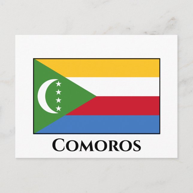 Comoros Flag Postcard (Front)