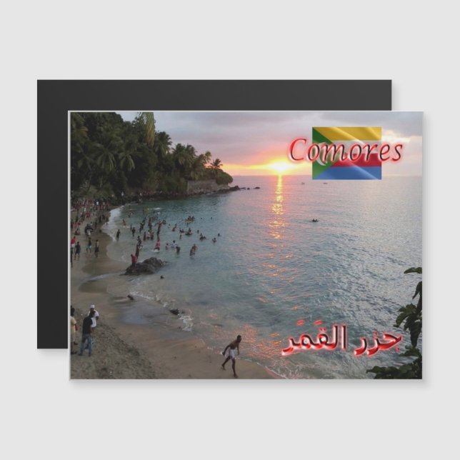 Comoros - Sunset over the Indian Ocean - (Front/Back)