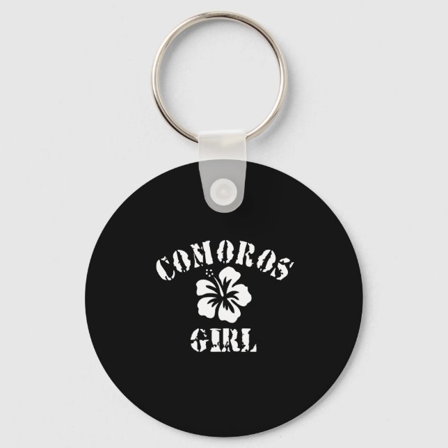 Comoros Tattoo Style Keychain (Front)