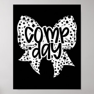 Comp Day Dalmation Coquette Bow Competition Day Ch Poster