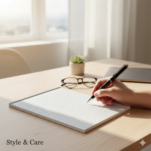 Compact 5.5 x 6 Notepad with 40 Lined Pages