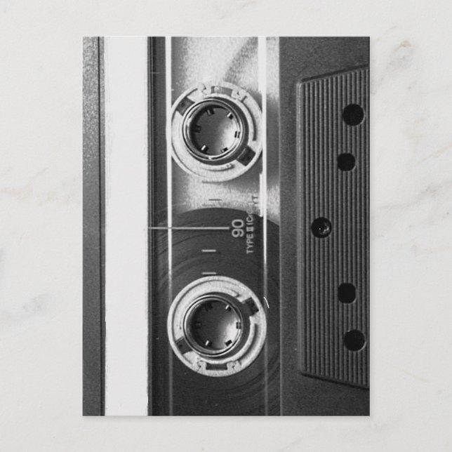 Compact Cassette Tape Postcard (Front)