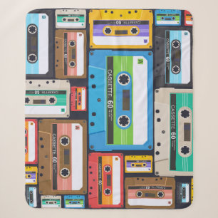 Compact Cassettes Abstract Composition Sherpa Blanket