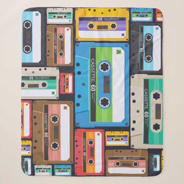 Compact Cassettes Abstract Composition Sherpa Blanket (Front)