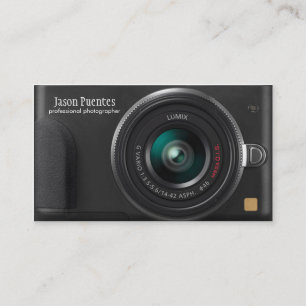Compact Digital Camera Photographer Business Card