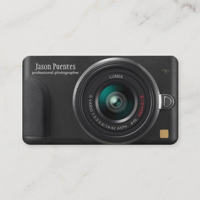 Compact Digital Camera Photographer Business Card (Front)