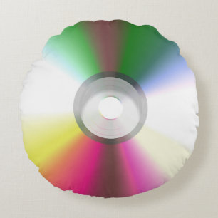 Compact Disc CD, DVD Round Pillow
