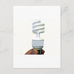 Compact Fluorescent bulb Postcard