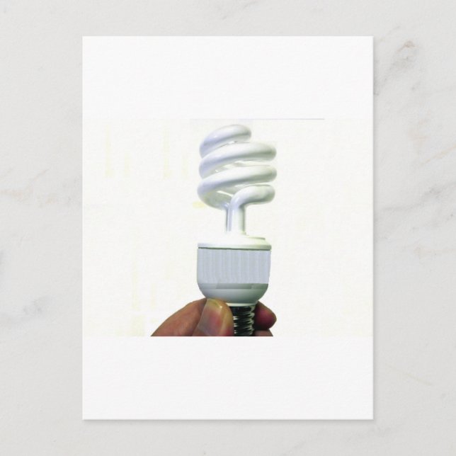 Compact Fluorescent bulb Postcard (Front)