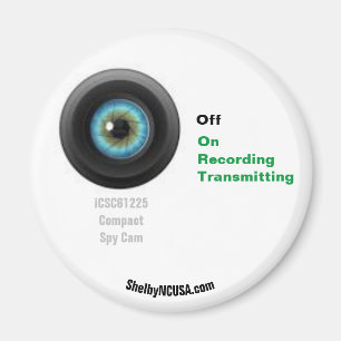 Compact Spy Cam Fridge Magnet