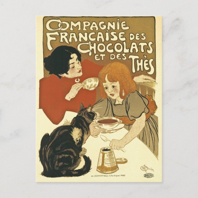 Compagnie Chocalats Vintage Advertisement French Postcard (Front)