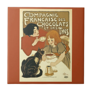 Compagnie Chocalats Vintage Advertisement French Tile