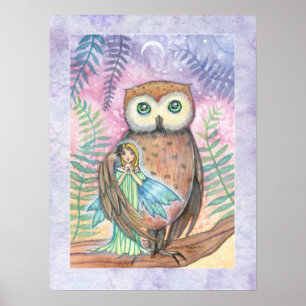 Compagnons du Crépuscule Impression de Hibou et Fé