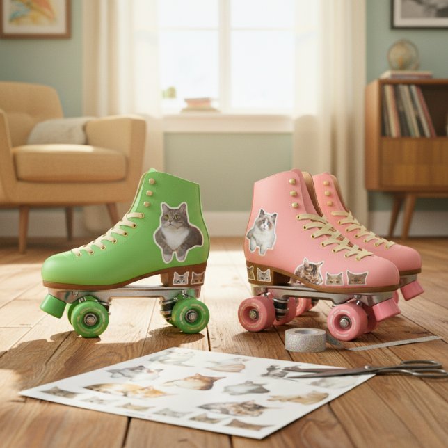 Compagnons Parfaits : Autocollants de Chat Mignon  (Purr-fect Companions: Cute Kitty Cat Stickers! Sticker)