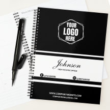 Company Branded Custom Black/White Corporate Gift 