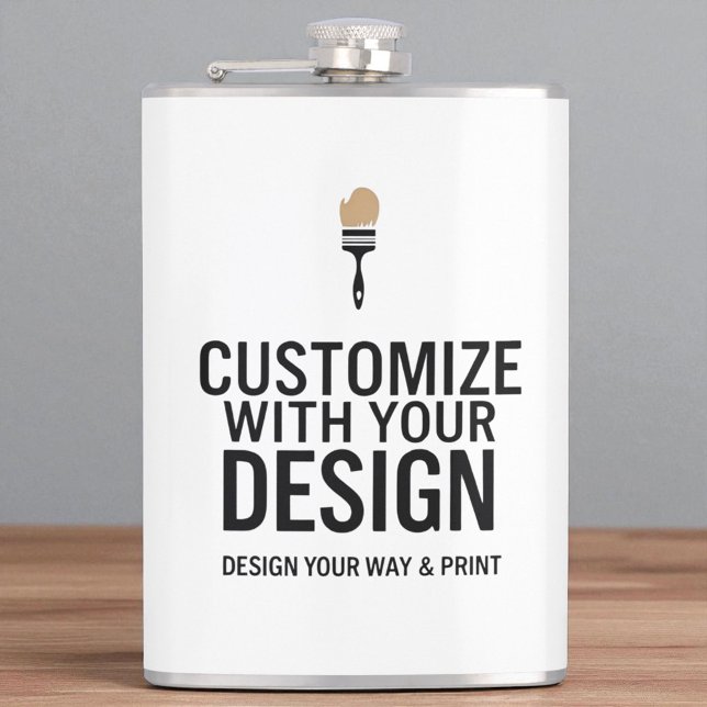 Company Branded Custom Minimalist Personalized   Hip Flask (Creator Uploaded)