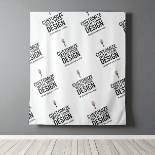 Company Branded Custom Personalized Minimalist Tapestry