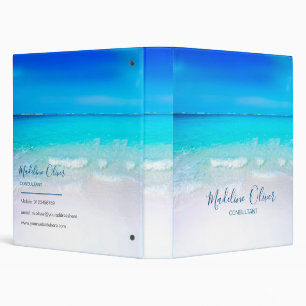 Company Business Contact Ocean Beach Sea Personal Binder