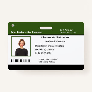 Company Business Employees ID Identification Badge