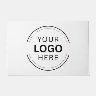Company Business Logo Black Modern Professional  Doormat