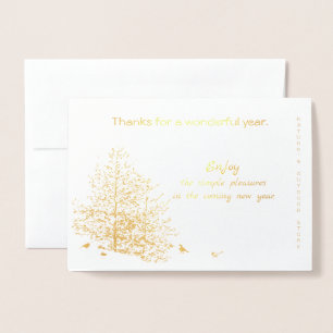 Company/Business/NewYear-Thank you nature/outdoors Foil Card