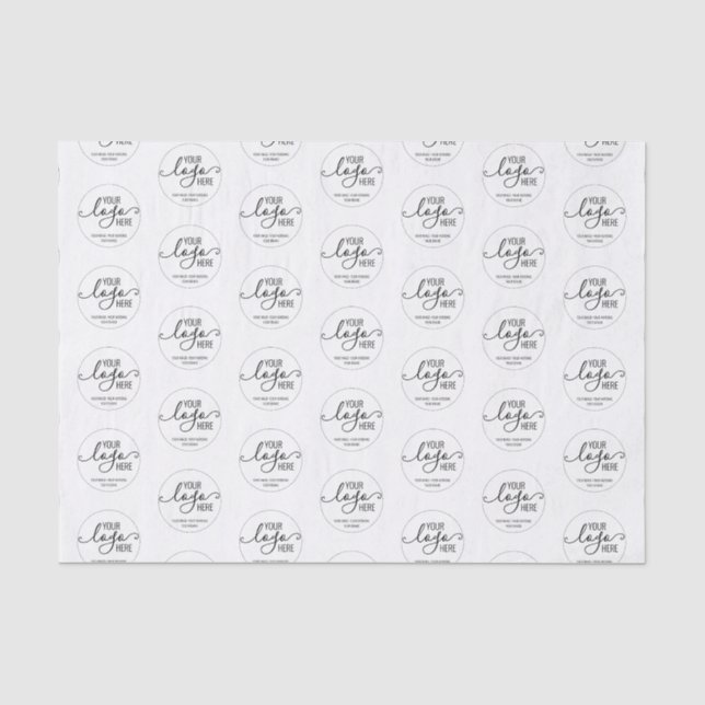 Company Business Personal Logo Marketing Branding Tissue Paper (Front)