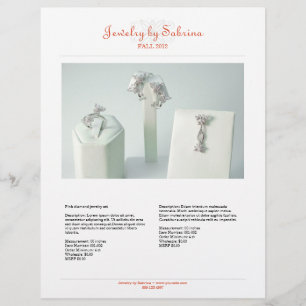 Company catalogue 2 product sale line sheet templa