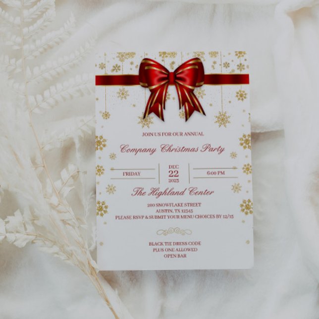 Company Christmas Party Invitation Email Corporate (Creator Uploaded)