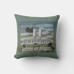 Company Commander Throw Pillow