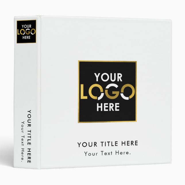 Company Corporate Business Logo Modern Promotional Binder (Front/Spine)
