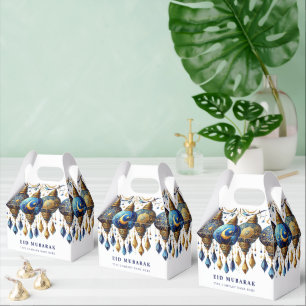 Company Corporate Eid Mubarak Holiday Postcard Favor Box