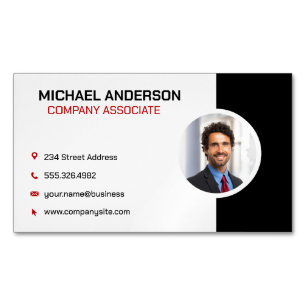 Company   Corporate Professional Business Man Magnetic Business Card