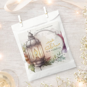 Company Corporate Watercolor Lantern Eid Mubarak Favour Bag