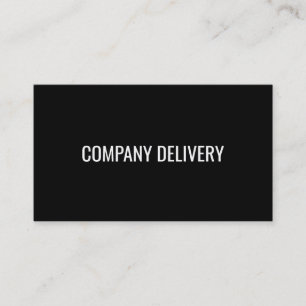 Company   Delivery Service Business Card