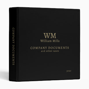 Company Documents and other Taxes BLACK Binder
