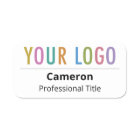 Company Employee Name Tag Business Logo Magnetic