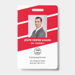 Company/Employee Photo Security Badge