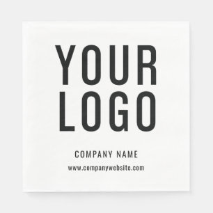 Company Event Custom Business Logo Minimalist Napkin