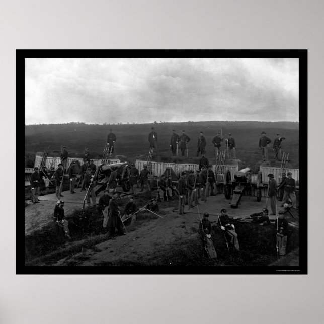 Company F at Fort C.F. Smith in Washington DC 1865 Poster (Front)