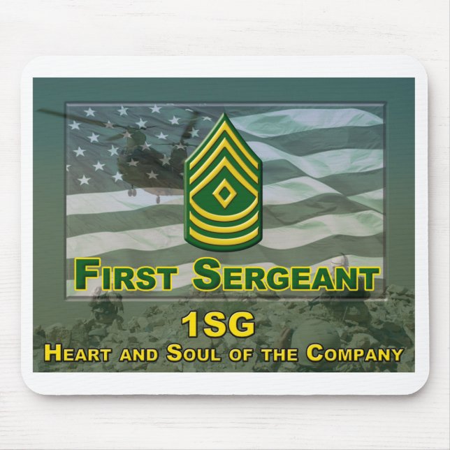 Company First Sergeant Gift Mouse Pad (Front)
