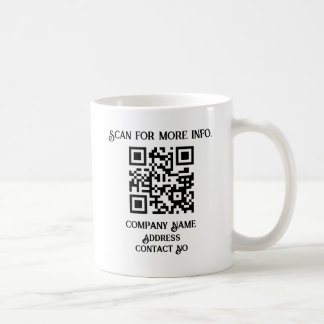 Company gift QRcode with personalization BG Coffee Mug