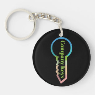 Company Keys Keychain Customizable Template